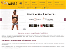 Tablet Screenshot of bodyallure.fr